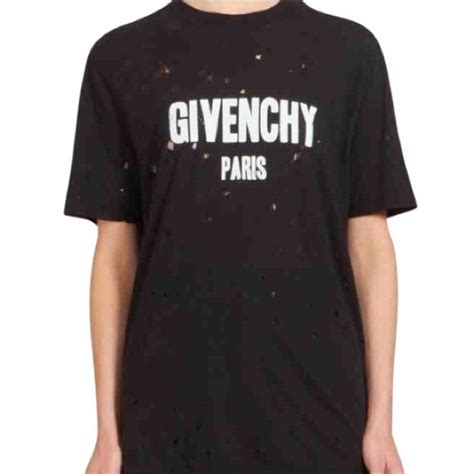 givenchy womens t shirts & vests|Givenchy top with holes.